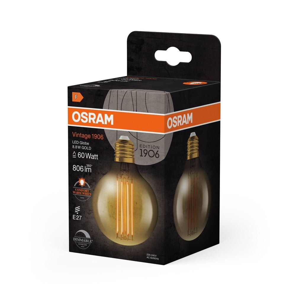 Ściemniana Lampa LED Vintage E27 8,8W 2200K 806lm - eshop Ledvance PL 4099854090943 Ściemniana Lampa LED Vintage E27 8,8W 2200K 806lm - eshop Ledvance PL 4099854090943