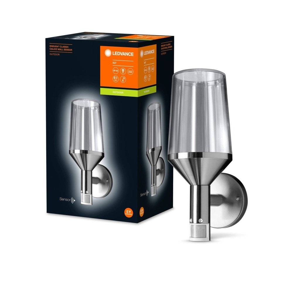 Elegancka lampa zewnętrzna ścienna LED CALICE WALL, czujnik - eshop LEDVANCE 4058075477971 Elegancka lampa zewnętrzna ścienna LED CALICE WALL, czujnik - eshop LEDVANCE 4058075477971