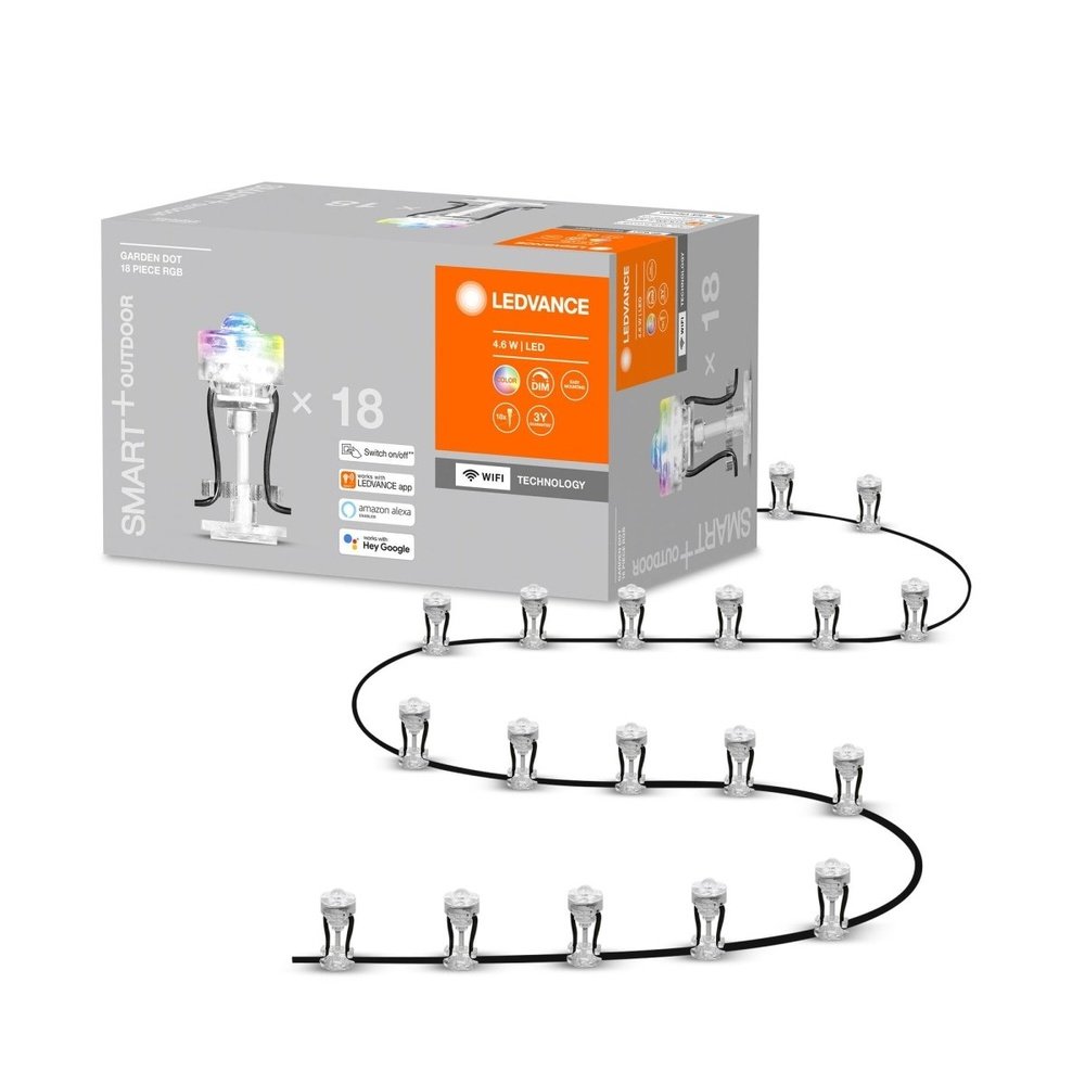 Inteligentna lampa ogrodowa WiFi LED RGB do ziemi GARDEN 18 DOT - eshop LEDVANCE 4058075478558 Inteligentna lampa ogrodowa WiFi LED RGB do ziemi GARDEN 18 DOT - eshop LEDVANCE 4058075478558