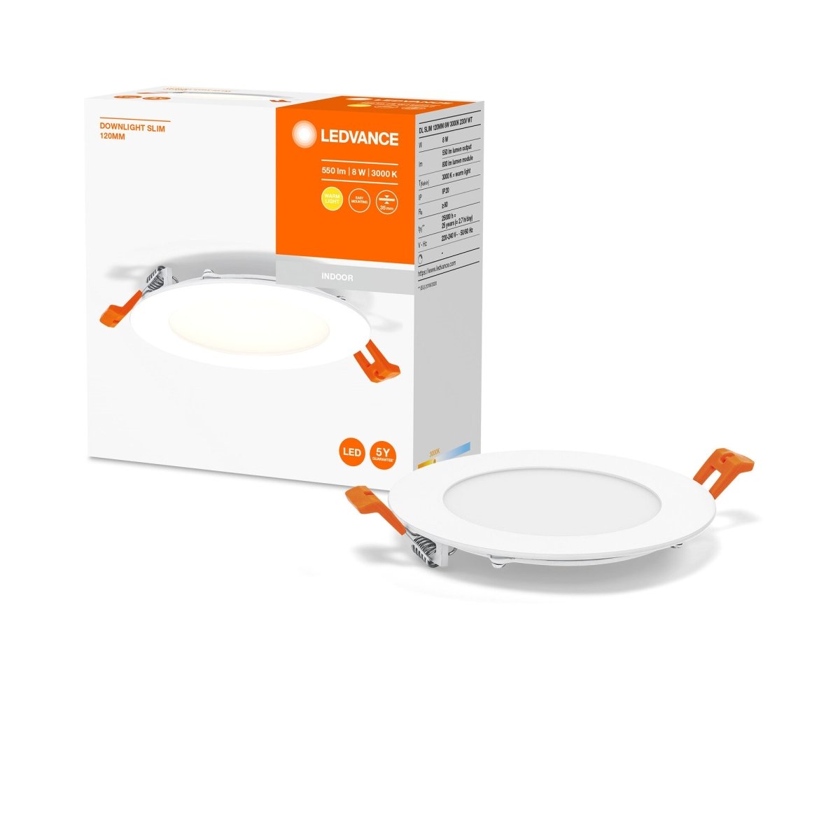Lampa downlight LED 8W 3000K DOWNLIGHT 120 regulowana biel - eshop LEDVANCE 4058075573079 Lampa downlight LED 8W 3000K DOWNLIGHT 120 regulowana biel - eshop LEDVANCE 4058075573079
