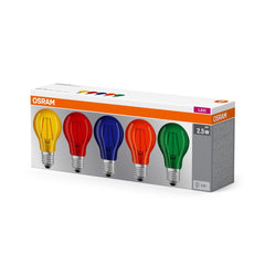 5 x kolorowa Lampa LED w kształcie klasycznej żarówki - Poland LEDVANCE e-shop 4058075058460