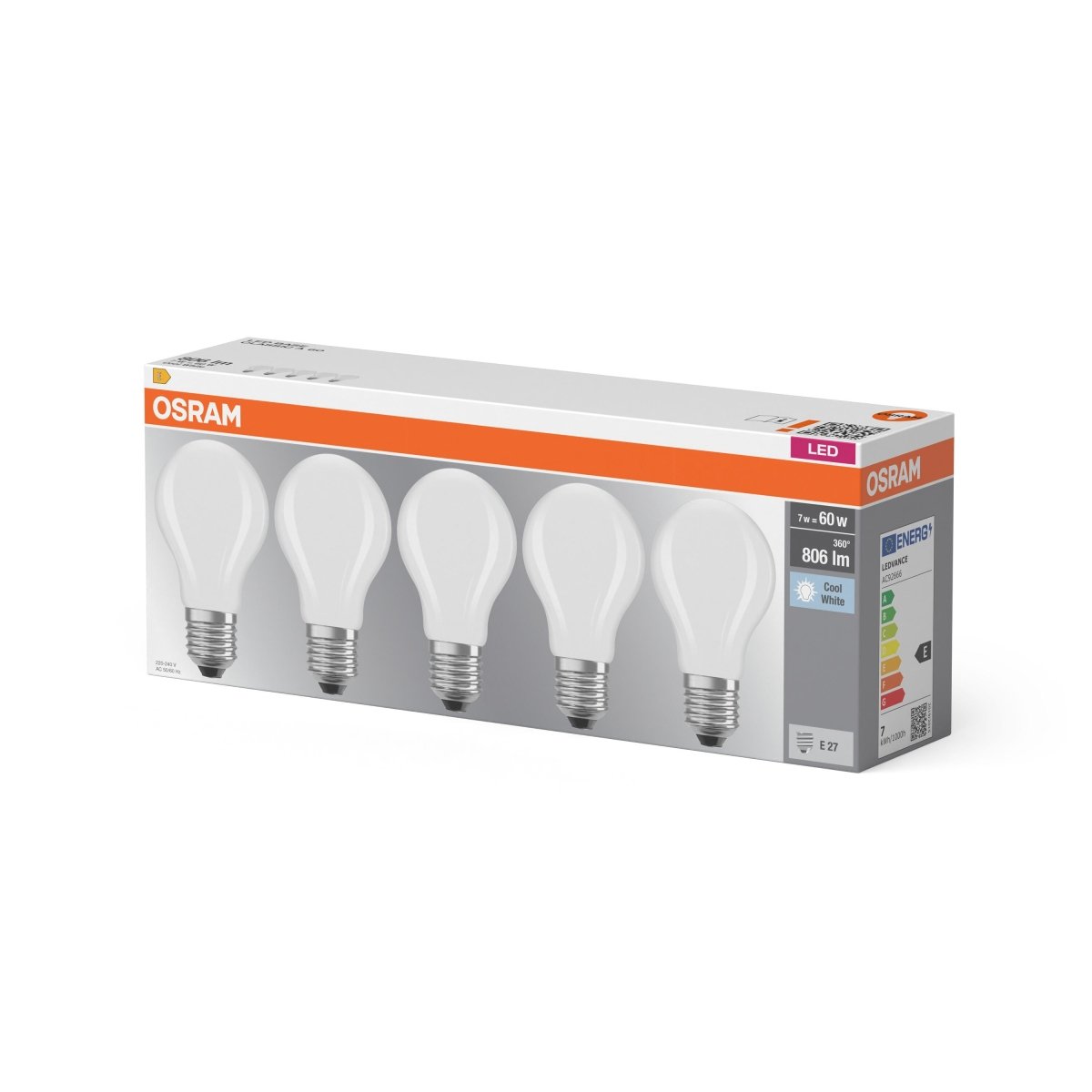 5 x lampa LED E27 6,5W 4000K 806lm Uniwersalny Kształt - Poland LEDVANCE e-shop 4058075466531