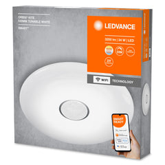 Lampa sufitowa LED WiFi ORBIS KITE WHITE TW 34W, SMART, okrągła, ściemnialna, regulowana biel, 510x510 mm
