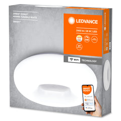 Lampa sufitowa LED WiFi ORBIS DONUT WHITE 26W, SMART, okrągła, regulowana biel, 400 mm