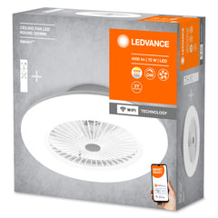 Lampa sufitowa LED WiFi CEILING FAN 74W, SMART, z wiatrakiem, regulowana biel, 550 mm