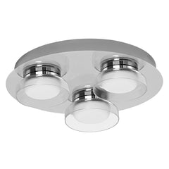 Lampa sufitowa LED WiFi ORBIS ROUND 18W, SMART, do łazienki, okrągła, 3 źródła LED, IP44, regulowana biel, 300x300 mm