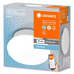 Lampa sufitowa LED WiFi ORBIS WALL AQUA ROUND 12W, SMART, do łazienki, okrągła, IP44, regulowana biel, 200 mm