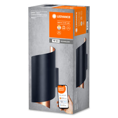 Lampa ścienna LED WiFi ORBIS TWIST BLACK 12W, SMART