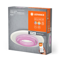 Lampa sufitowa LED WiFi ORBIS RUMOR 32W, SMART, okrągła, RGB, kolor obudowy biały, regulowana biel, 500x500 mm