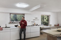 Lampa sufitowa LED WiFi ORBIS MAGNET WHITE 42W, SMART, kwadratowa, ściemnialna, regulowana biel, biały, 450x450 mm