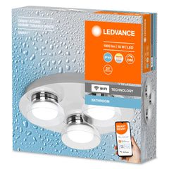 Lampa sufitowa LED WiFi ORBIS ROUND 18W, SMART, do łazienki, okrągła, 3 źródła LED, IP44, regulowana biel, 300x300 mm