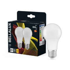 Żarówka LED OSRAM A 60 8W 827 mat E27 ciepła 2pak