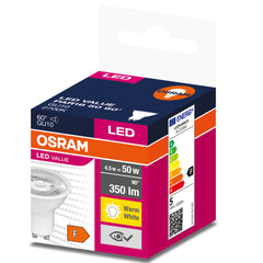 Żarówka LED OSRAM VALUE PAR 16 50 60 ° 4.5 W/2700 K GU10 ciepła