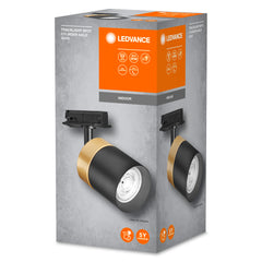 OSRAM TRACKLIGHT SPOT CYLINDER GOLD GU10 Black