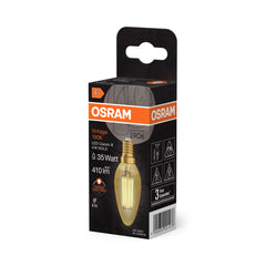 Lampa LED Vintage klas. krztałt świecowej E14 4W 2400K 410