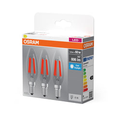 Plafon LED OSRAMBase Classic B 60 Fil 5.9W 865 Clear E14