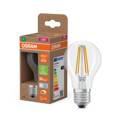 Żarówka LED OSRAM A 40 Fil DIM Klasa A 840 Clear E27