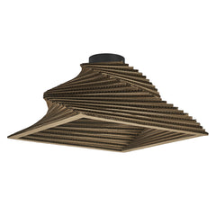 OSRAM Decor Cardboard Square Plafon obrotowy E27 brązowy