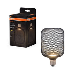 Żarówka LED OSRAM DECOR FLAT SQUARE 100 czarny 3.5W 827 mat E27