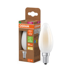 Żarówka LED OSRAM Classic B 25 Fil Klasa A1.2W 827 mat E14
