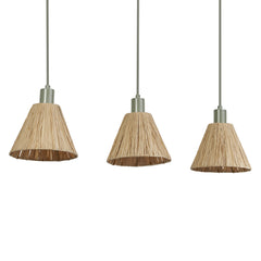 OSRAM Decor Raffia Wisząca liniowy 3x E27 zielony