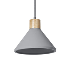 OSRAM Decor Concrete Wood Wisząca 220 mm E27 ciemnoszary