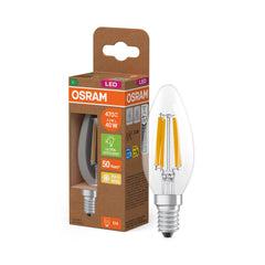 Żarówka LED OSRAM Classic B 40 Fil Klasa A 827 Clear E14