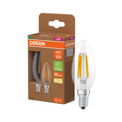 Żarówka LED OSRAM Classic B 40 Fil Klasa A 827 Clear E14 ciepła