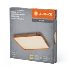 OSRAM Orbis Alicia 495X495MM 36W 830 Click DIM dekor drewno