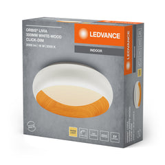 OSRAM Orbis Livia 300MM 16W 830 Click DIM biało-drewniany