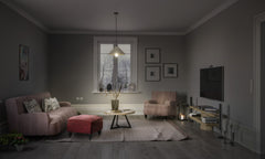 OSRAM Decor Concrete Pyramid Pendant E27 ciemnoszary