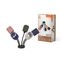 OSRAM Decor Felt Weaving Cans plafon 5×E14 wielokolorowy