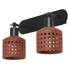 OSRAM Decor Clay Windows Kinkiet 2xE27 jasny brąz