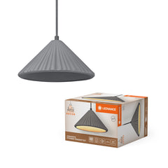 OSRAM Decor Concrete Pyramid Pendant E27 ciemnoszary