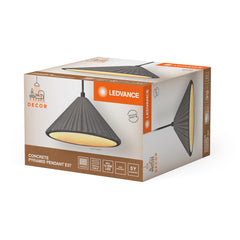 OSRAM Decor Concrete Pyramid Pendant E27 ciemnoszary