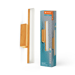 OSRAM Orbis Mirror 40CM Click CCT DIM IP44 dekor drewno