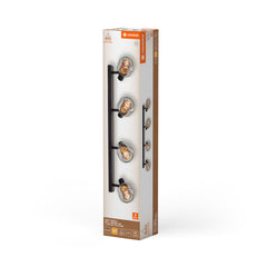OSRAM Decor Spot Firefly 4x2.8W 827 E14 czarny matowy