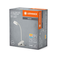 OSRAM Office Line Desk Cylinder Clip 4.8W TW, biały