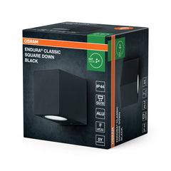 OSRAM Endura Classic Square Kinkiet w dół czarny