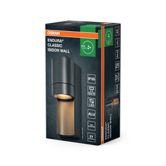 OSRAM Endura Classic IP65 GU10 Isidor Kinkiet ciemnoszary