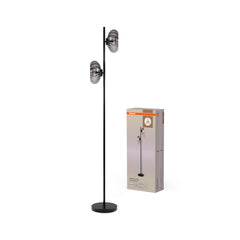 OSRAM Decor Smoke Glass Lampa stojąca 2xE14 czarna