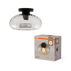 OSRAM Decor Smoke Glass Plafon E27 czarny