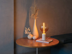 OSRAM Decor Marble Base Lampa stołowa DIM E27 biała