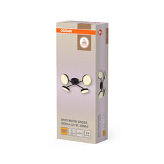 OSRAM DECOR SPOT MOON 4-Spot krzyż 21W 830 czarny
