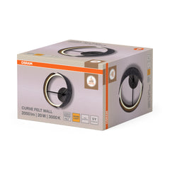 OSRAM Decor Curve Felt Kinkiet 20W 830 ciemnoszary