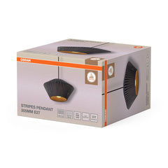 OSRAM Decor Stripes Wisząca 305 1xE27 ciemnoszary