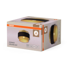OSRAM Decor Hornet Plafon 1xE27 czarny