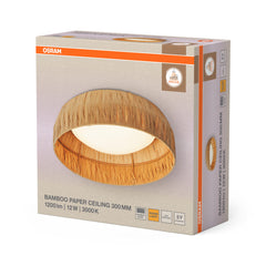OSRAM Decor Bamboo Paper Plafon 300mm 12W 830 brązowy