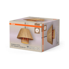 OSRAM Decor Bamboo Paper Hut Wisząca  E27 brązowy