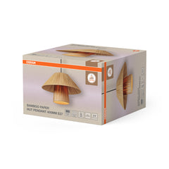 Lampa LED OSRAM Decor Bamboo Paper Hut Pendant 400 E27 Brown